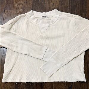 LA made Cream Long Sleeve Top